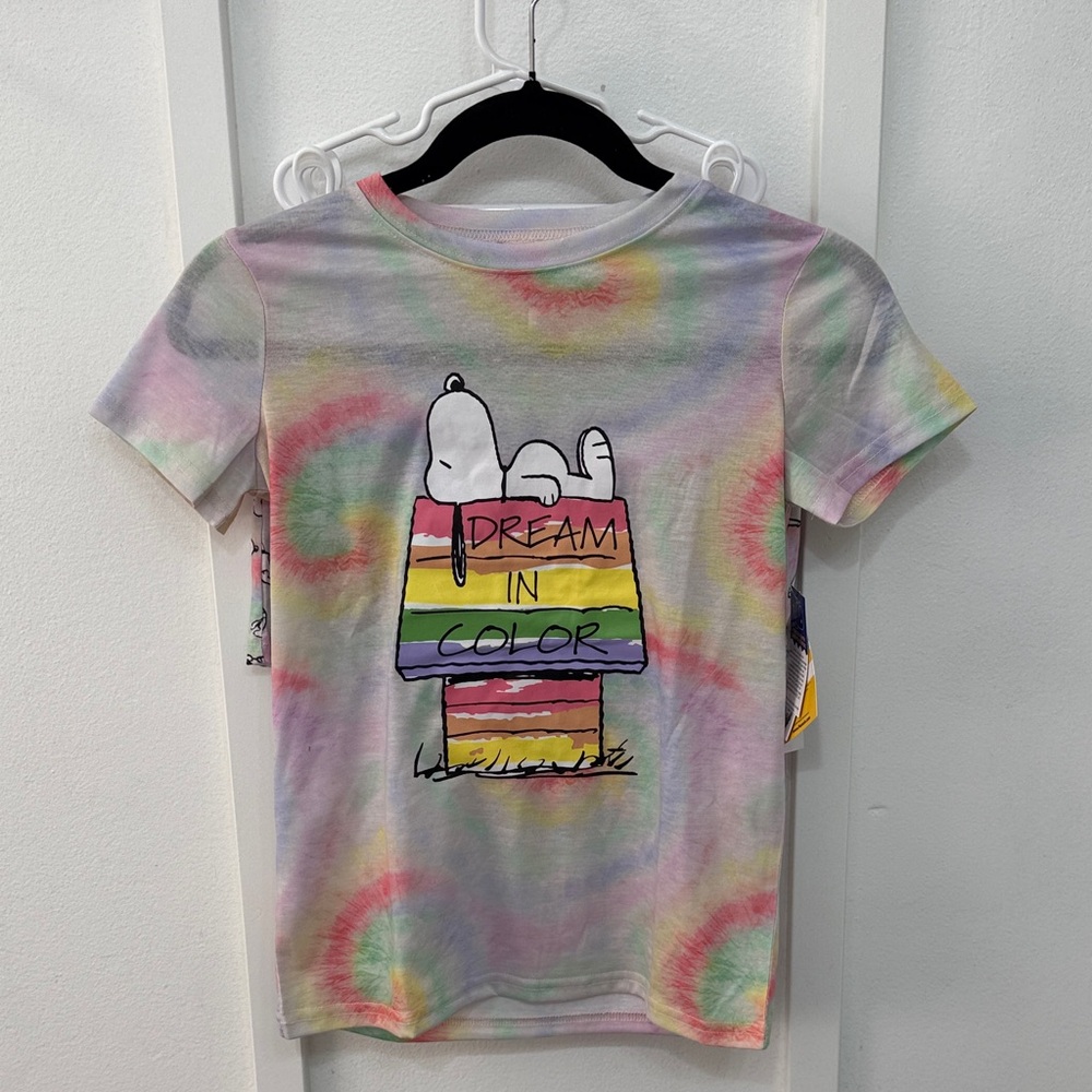 Kids Tie-Dye Snoopy 'Dream in Color' Pajamas